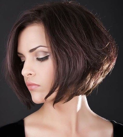 Stacked Bob Hairstyle for Brown Hair