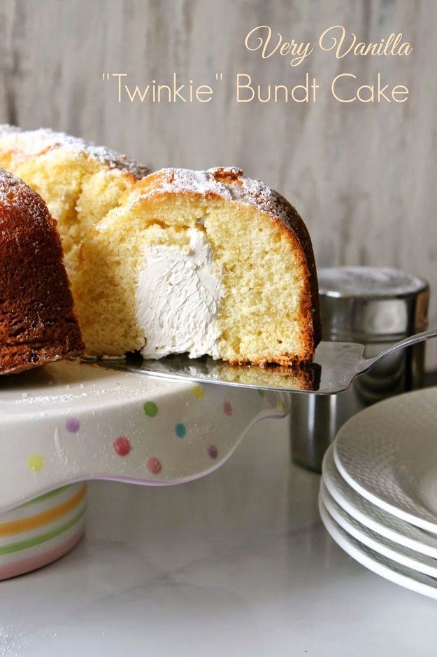 Vanilla Twinkie Bundt Cake