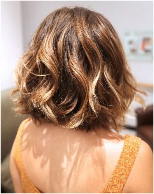 Wavy Bob Hairstyle for Ombre Hair