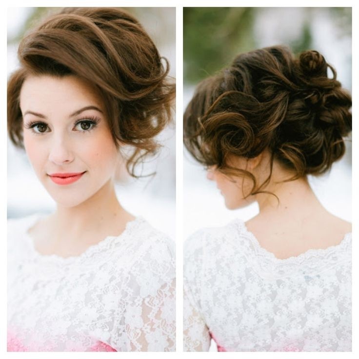 Messy Updo for Bridesmaids Hairstyles