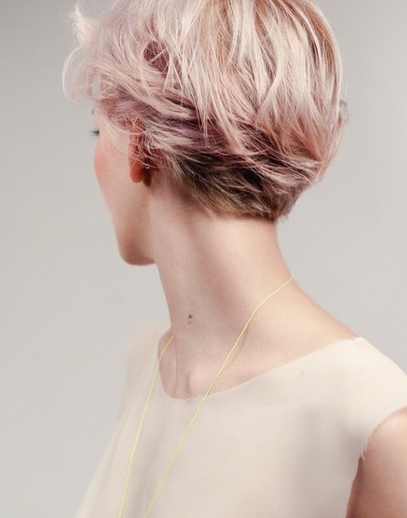 Pink Pixie Haircut for Short Hairstyles