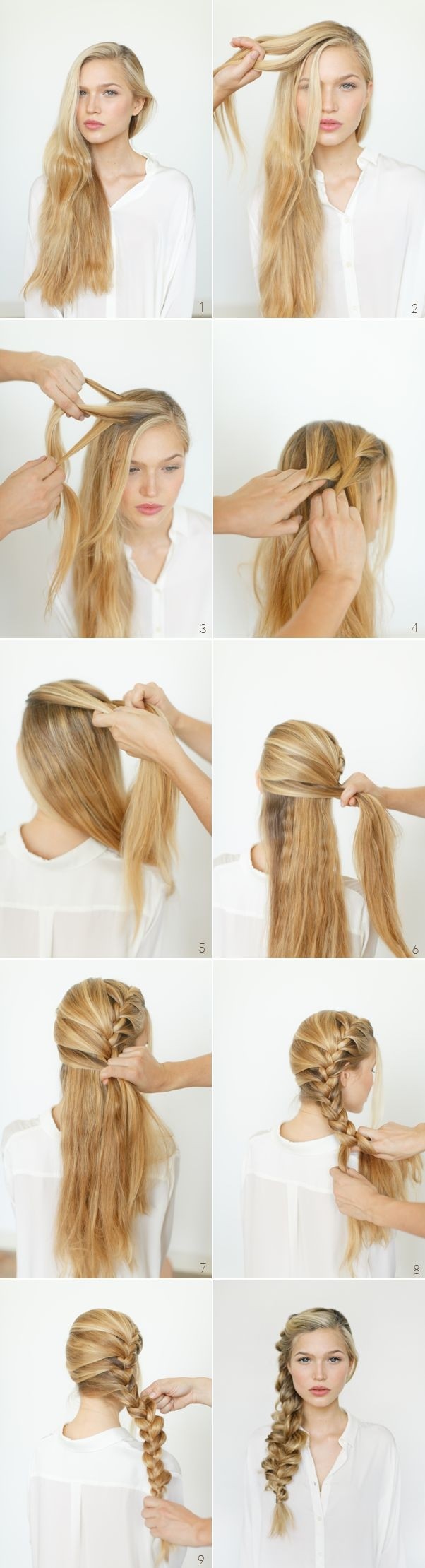 Side Braided Hairstyle for Long Hair