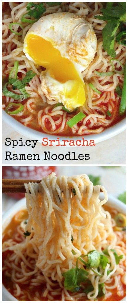 Spicy Sriracha Ramen Noodles