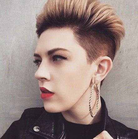 Edgy-Chic Short Spikey Hairstyle