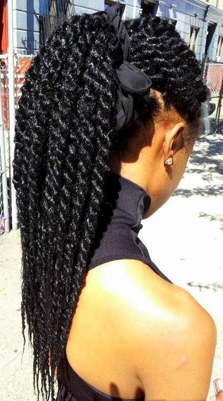 Havana Ponytail Hairstyle with Twists