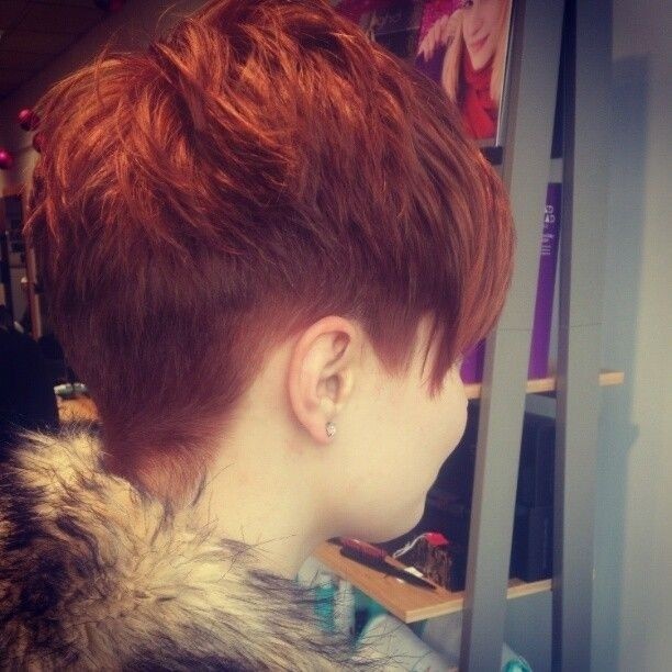 Layered Pixie Haircut for Red Hair