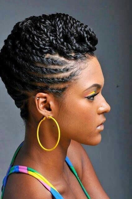 Natural Braid Hairstyle for African American Women