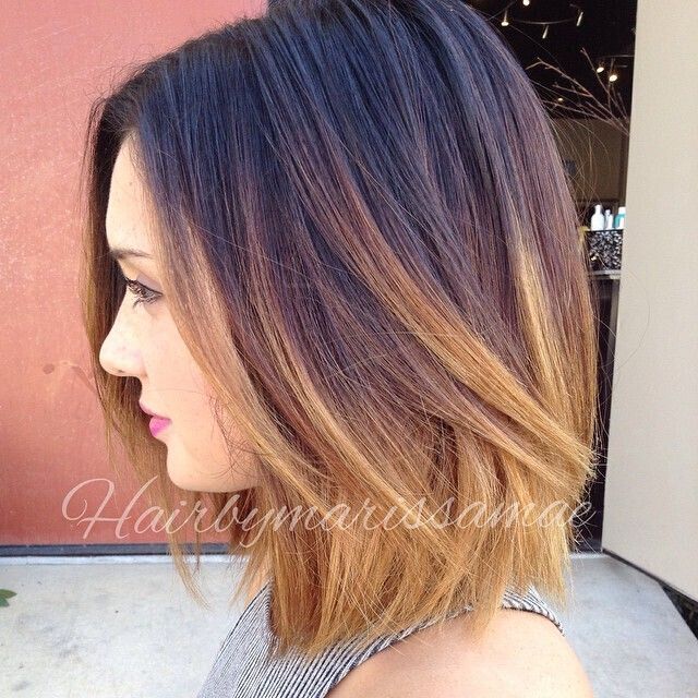 Ombre Bob Hairstyle for Mid-length Hair