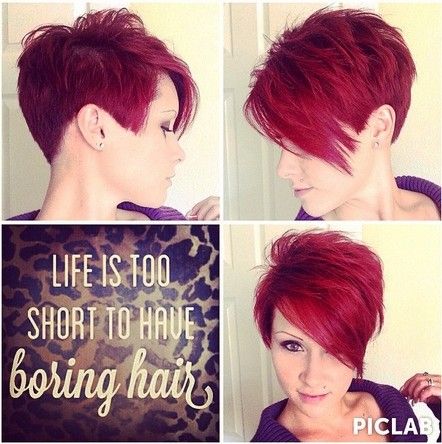 Short Spikey Hairstyle for Straight Hair