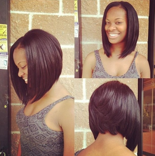 blunt razor cut bob