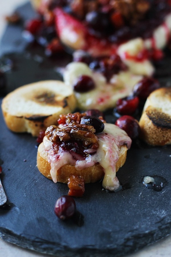 Baked Cranberry Toasts