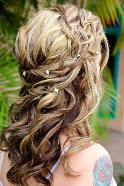 Beautiful Lacey Braid Hairstyle for Wedding
