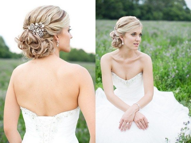 Beautiful Wedding Updo for Curly Hair