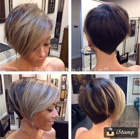 Blond Highlighted Bob Hairstyle