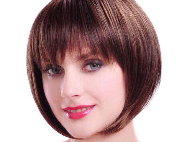 Cute Short Bob Hairstyle with Bangs