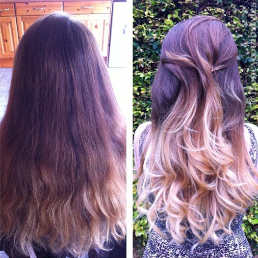 Easy Wavy Long Hairstyle for Ombre Hair