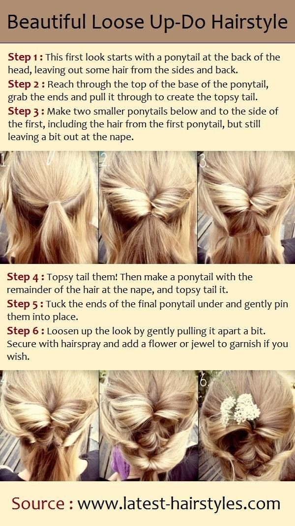 Loose Updo Hairstyle for Holiday