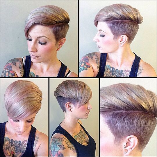 Shaved Hairstyle for Short Hair