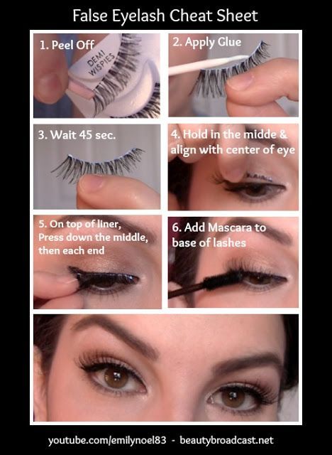 10 Ways to Apply False Eyelashes Properly - Pretty Designs