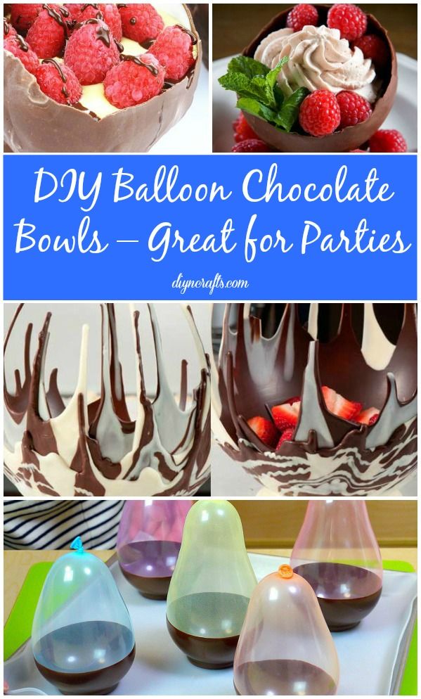 Balloon Chocolate Bowls