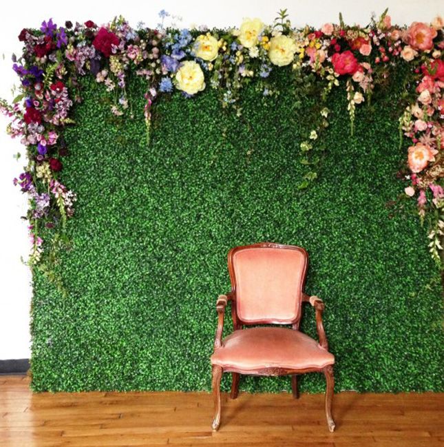 Fun Photo Backdrop with Flowers