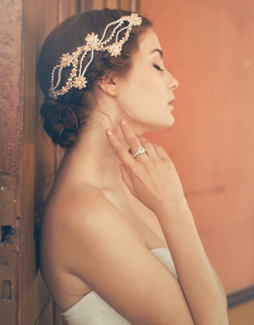 Bridal Updo Hairstyle with Headband