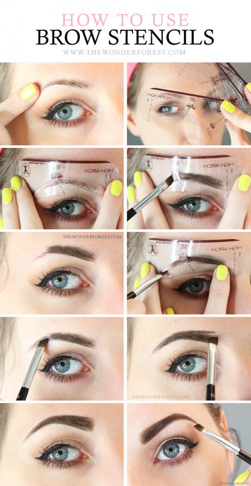 How to Use Brow Stencils
