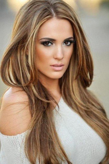 Long Layered Blond Hairstyle