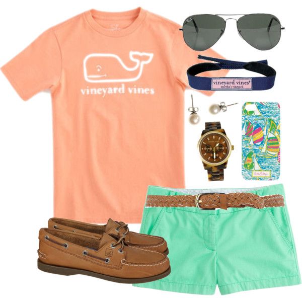 Lovely Orange T-Shirt and Mint Shorts