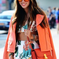 Tropical Print Crop Top