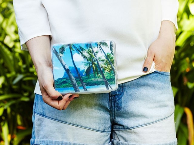 Tropical Print Handbag