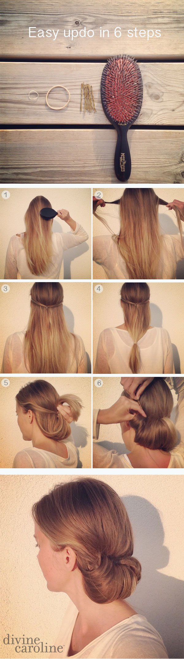 Tucked Updo Hairstyle Tutorial