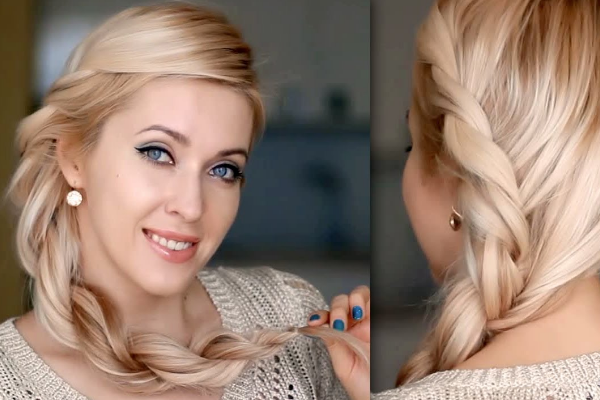 Twisted Side Ponytail Hairstyle