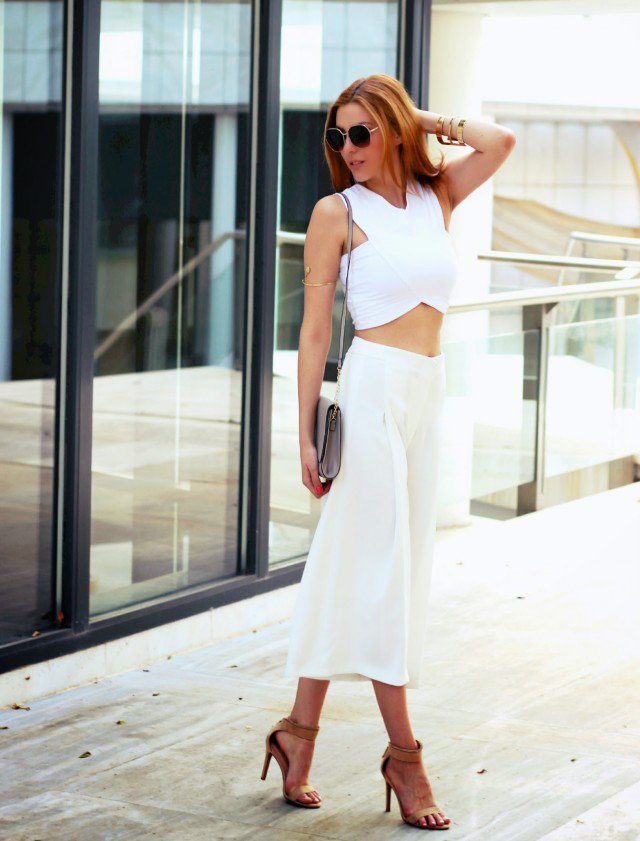 White Crop with Dress