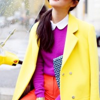 Yellow Blazer and Orange Pants