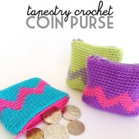 Tapestry Crochet Coin Purse