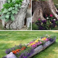 Log Planters