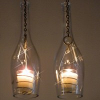 Wine Bottle Hanging Lanterns