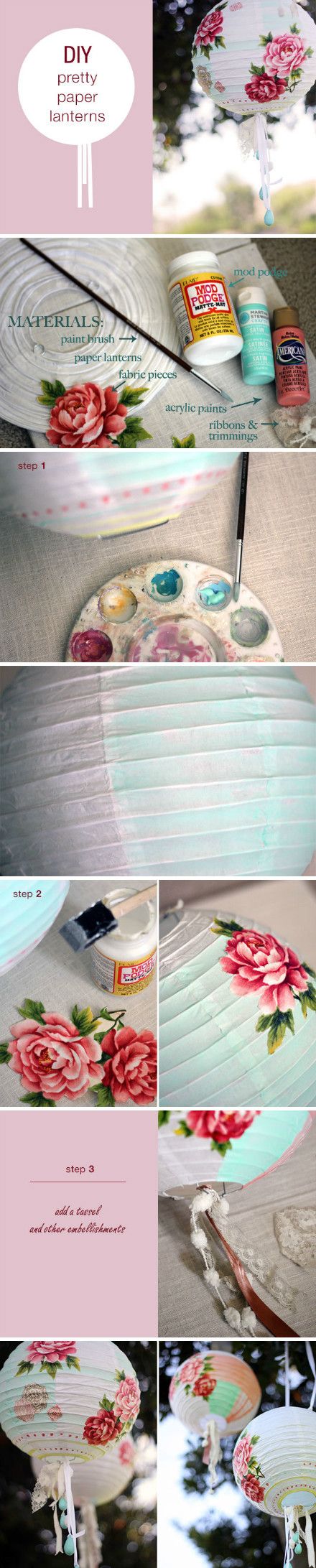 11 DIY Projects to Make Paper Lanterns - Pretty Designs