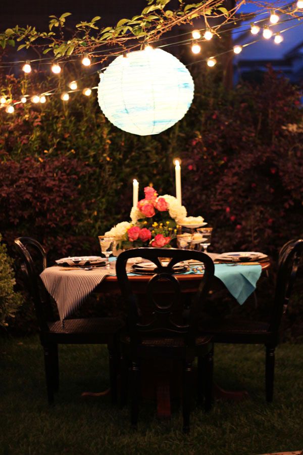 20 Ideas To Set A Romantic Table, Outdoor Candlelight Dinner Ideas