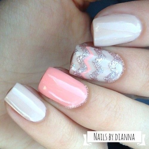 23 Sweet Spring Nail Art Ideas & Designs For 2018 Chevron Nail Art Design - 23 Sweet Spring Nail Art Ideas & Designs For 2018