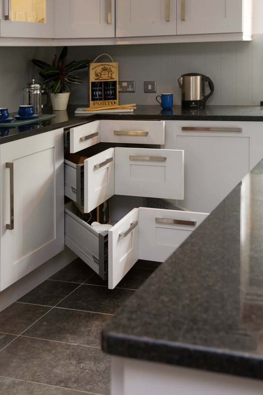 Drawers on the Corners of Your Kitchen