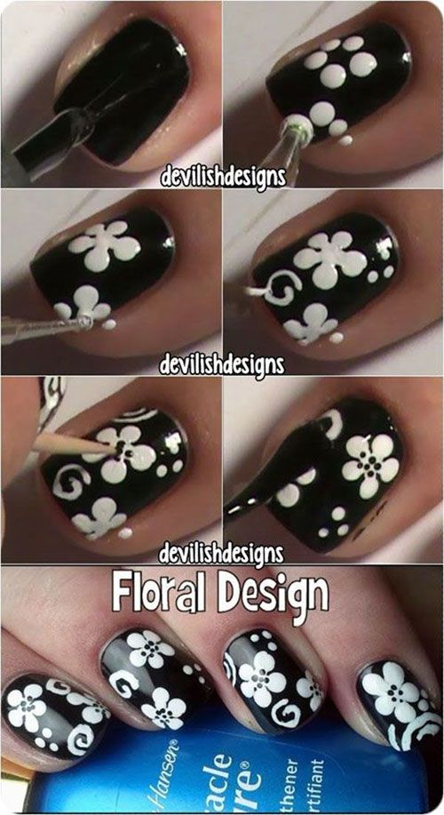 Floral Nail Design Tutorial