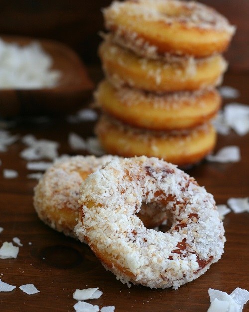 Fried Coconut Flour Donuts