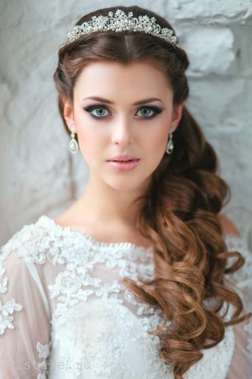Half Up Half Down Wedding Hairstyle for Long Hair
