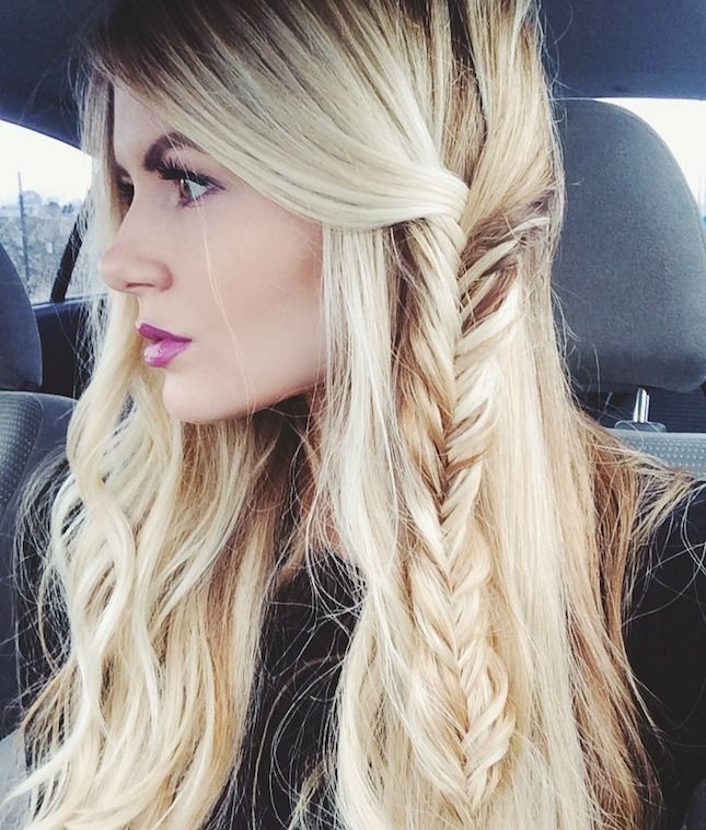 Loose Fishtail Braid Hairstyle