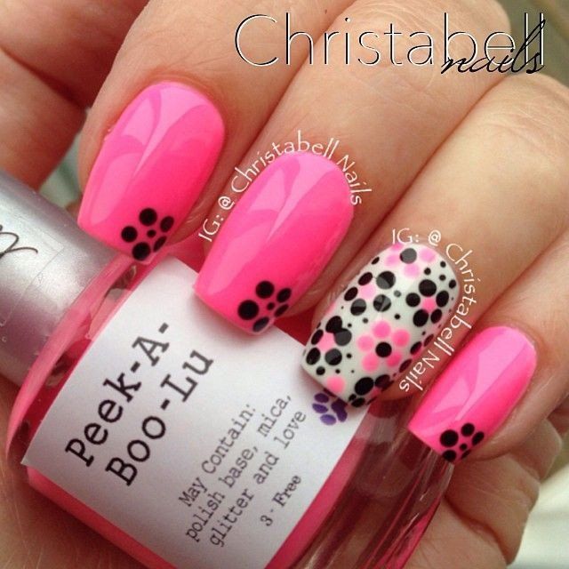 Lovely Pink Nail Art Design