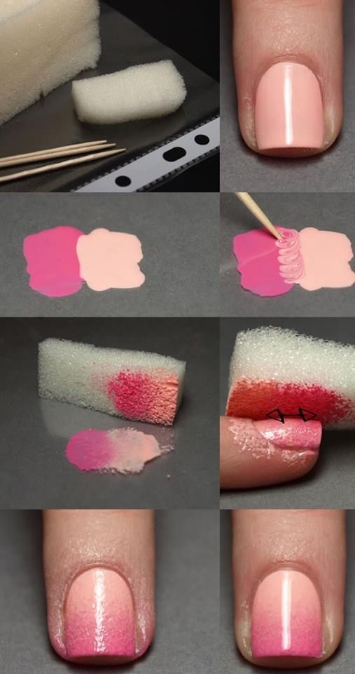 Pink Ombre Nail Design Tutorial