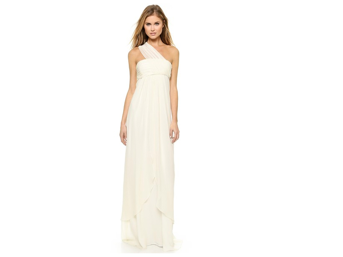 Rachel Zoe Elle Empire One Shoulder Gown, $695