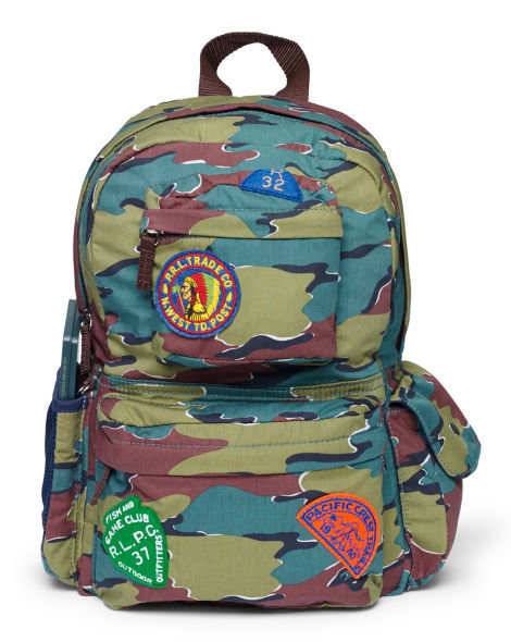 Ralph Lauren Camouflage backpack, $55